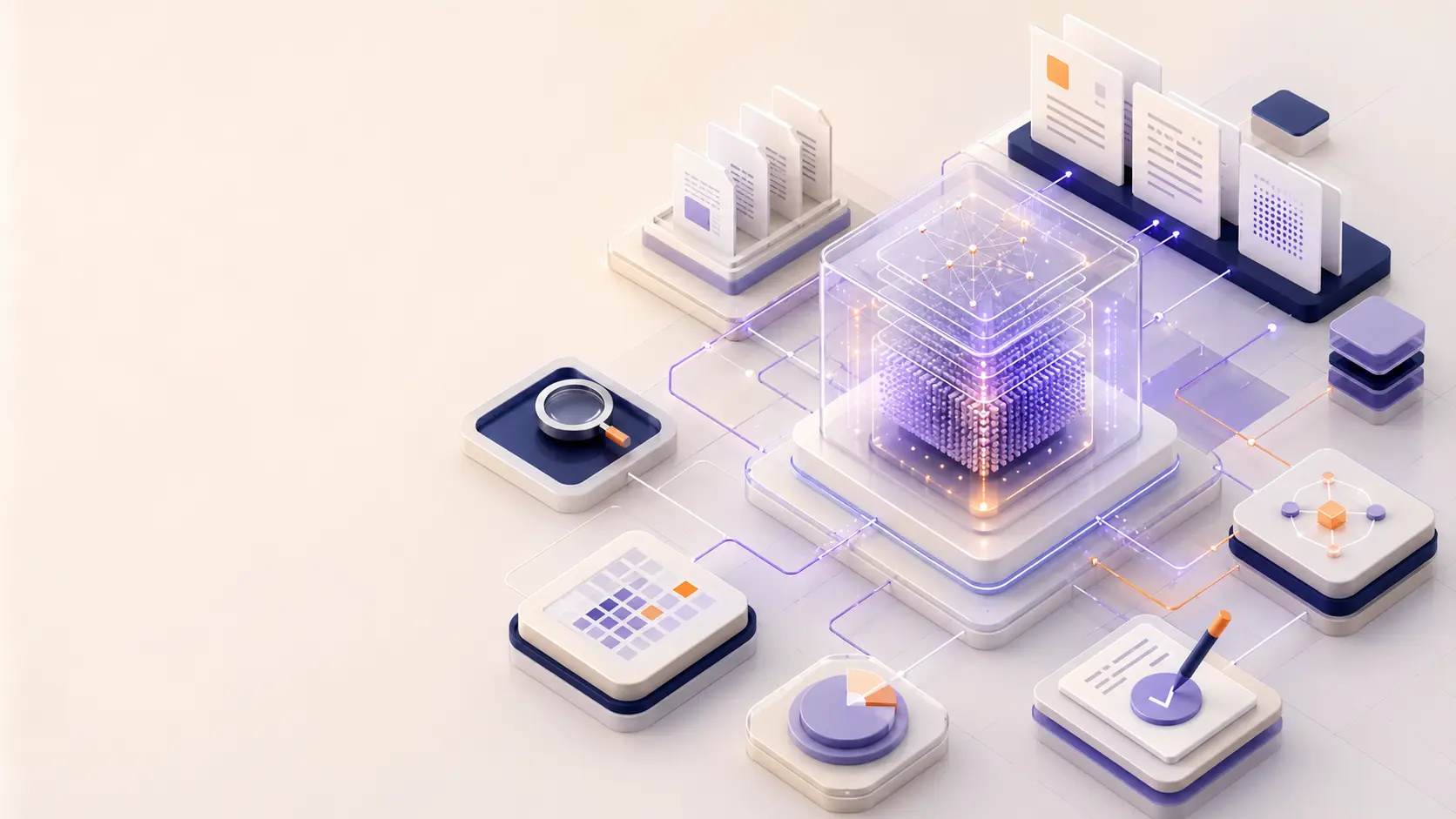 Generative AI system illustration