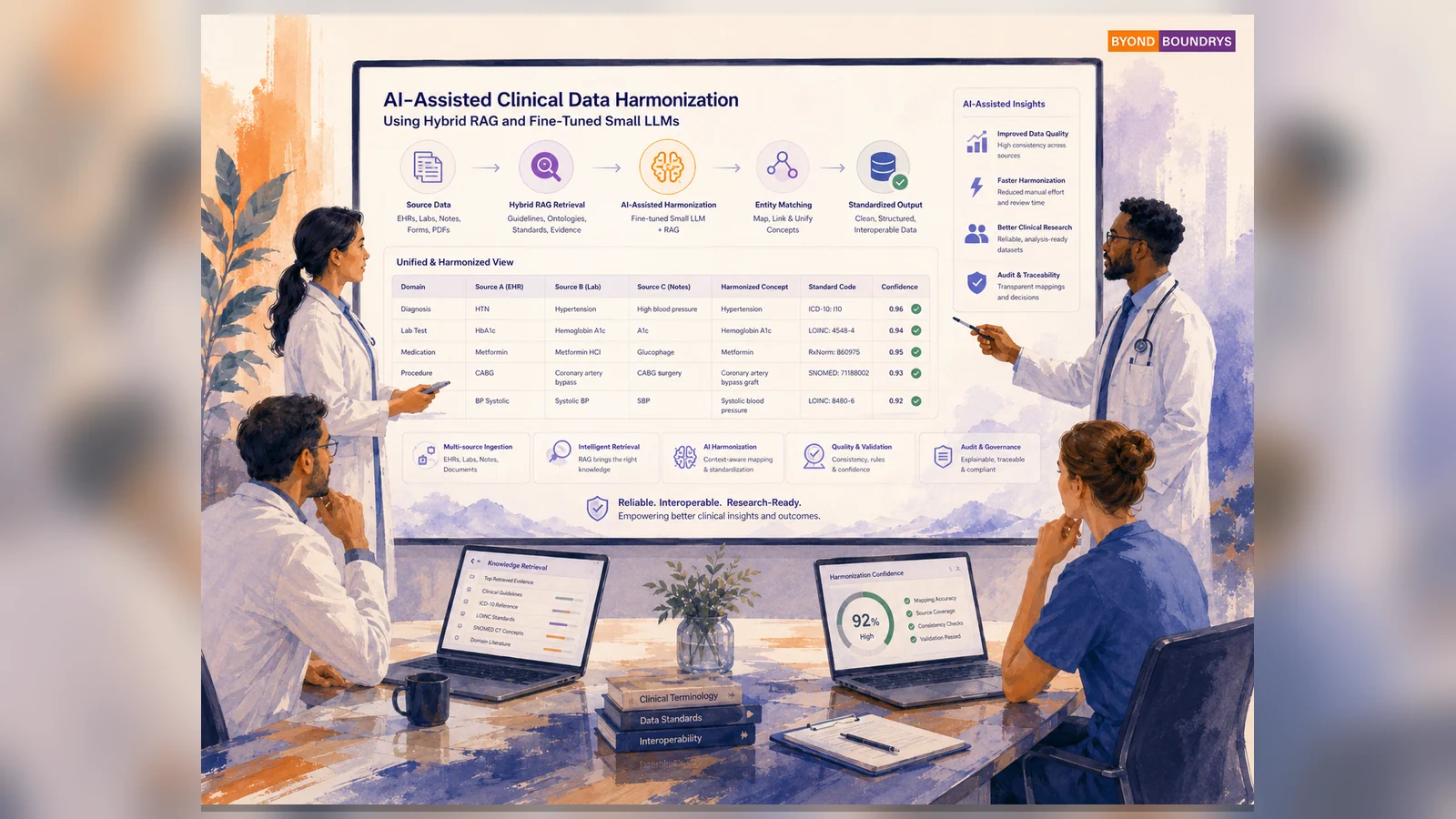 Clinical Data Harmonization case-study visual