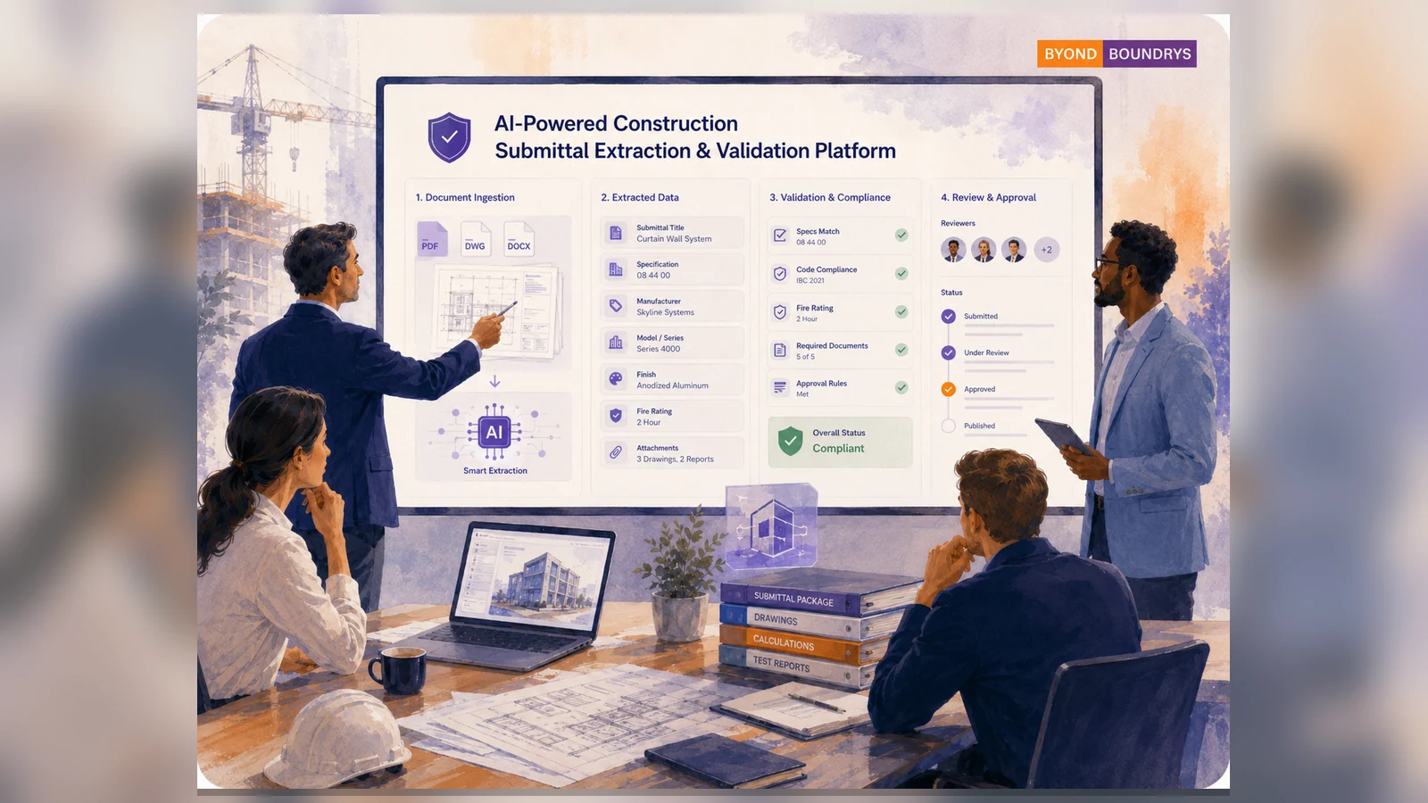 Construction Submittal Intelligence case-study visual