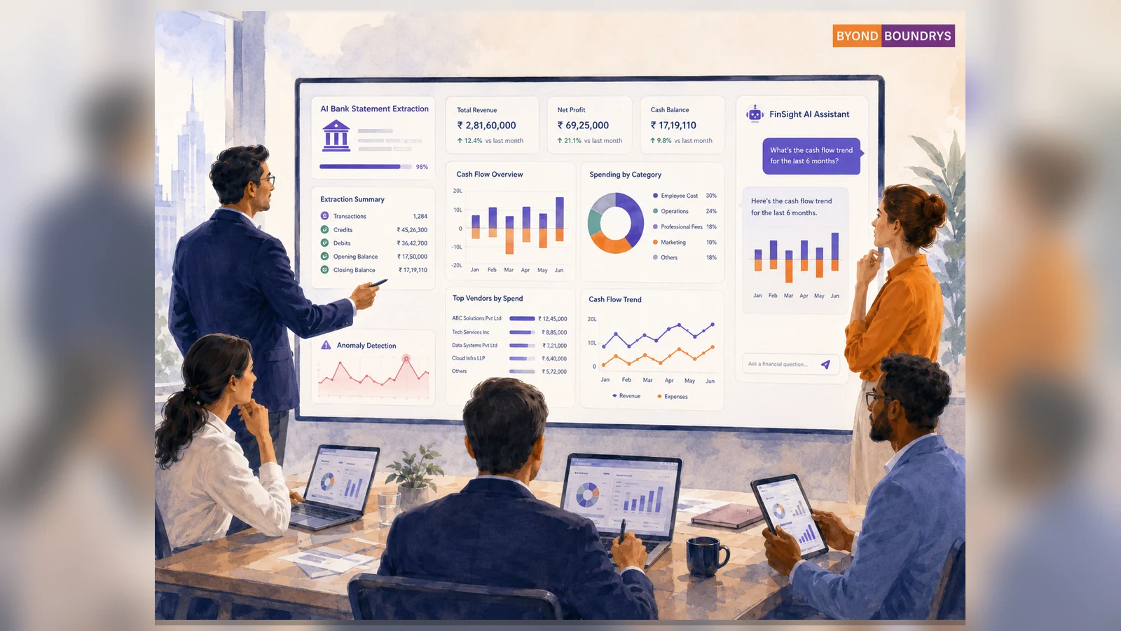 FinSight AI case-study visual