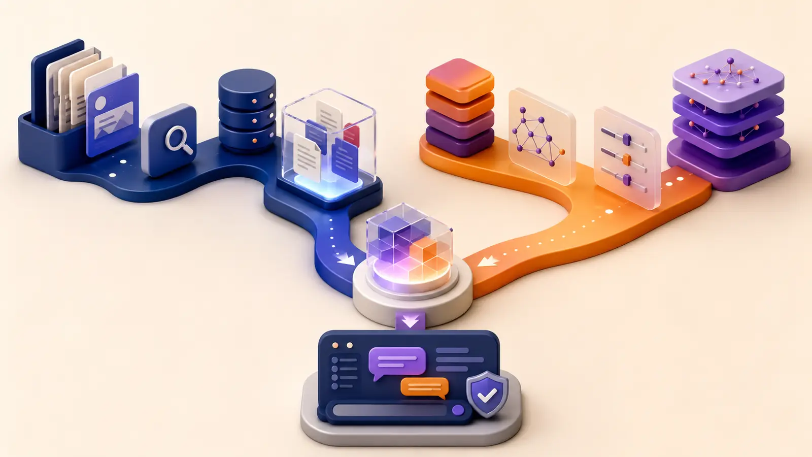 Retrieval and fine-tuning architecture comparison for enterprise AI.