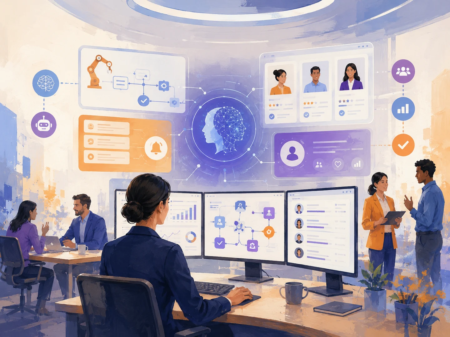 AI for Operations & HR illustration