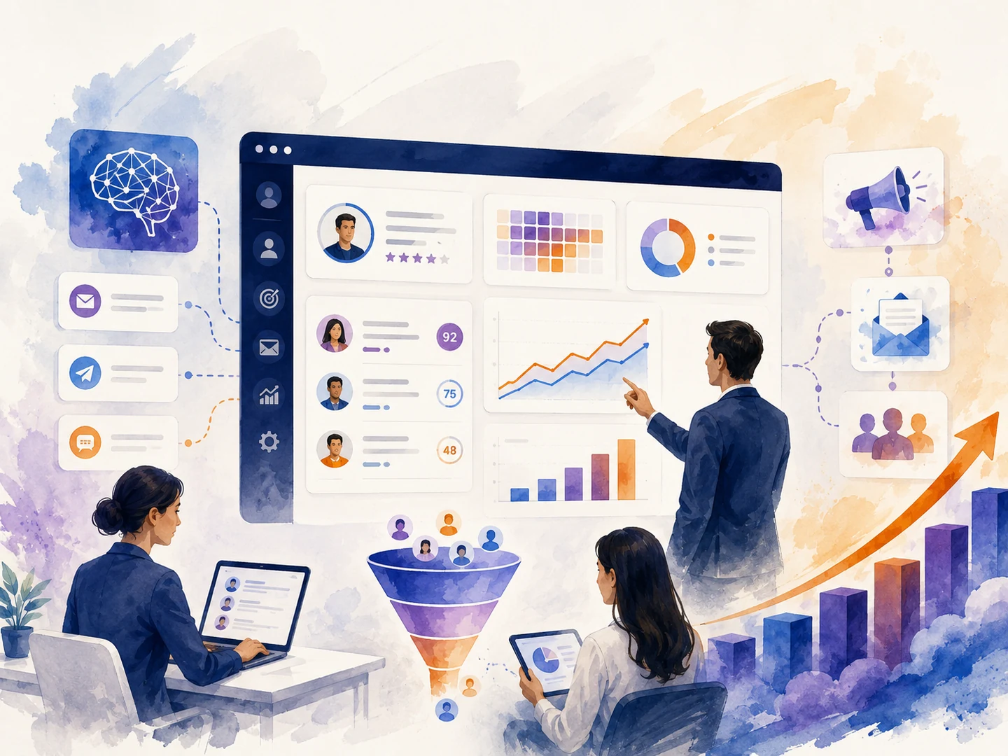 AI for Sales & Marketing illustration